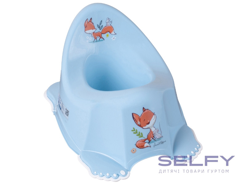 Горшок детский с музыкой антискользящий FOREST FAIRYTALE light blue, Фото 1