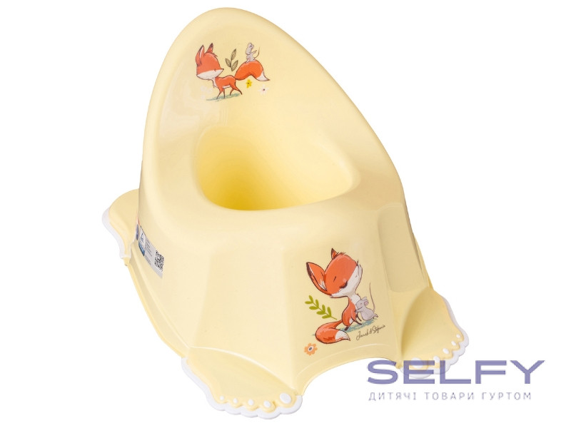 Горщик дитячий з музикою антиковзкий FOREST FAIRYTALE light yellow, Фото 1