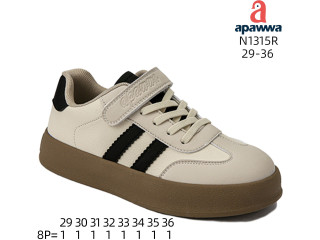Кроссовки детские Apawwa N1315R beige-black 29-36