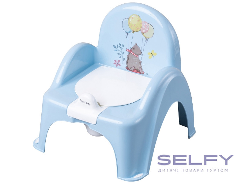 Горщик-стілець дитячий з музикою FOREST FAIRYTALE light blue, Фото 1
