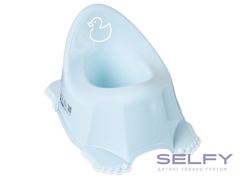 Горщик дитячий антиковзкий DUCK light blue, Фото 1