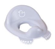 Накладка детская антискользящая на сиденье унитаза DUCK light gray