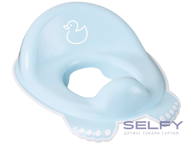 Накладка дитяча антиковзка на сидіння унітазу DUCK  light blue, Фото 1