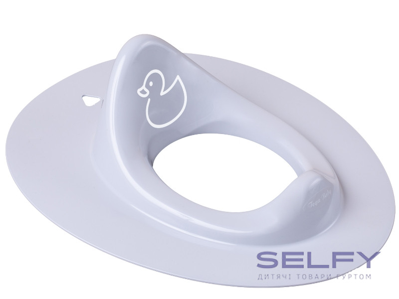 Накладка дитяча на сидіння унітазу DUCK light gray, Фото 1