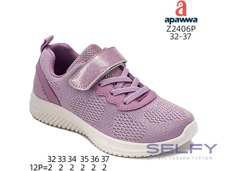 Кросівки дитячі Apawwa Z2406P purple 32-37, Фото 1