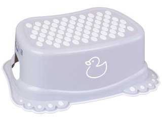 Ступени детские антискользкие в ванну DUCK light gray