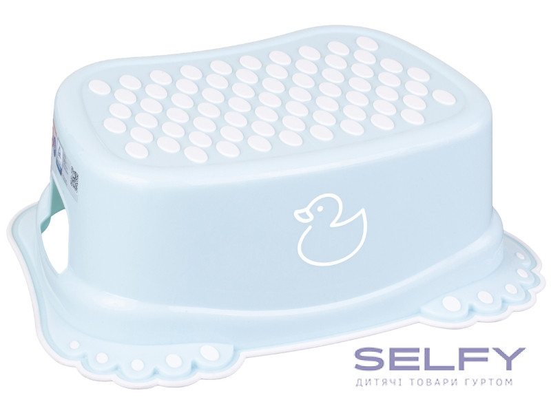 Ступени детские антискользкие в ванну DUCK light blue, Фото 1