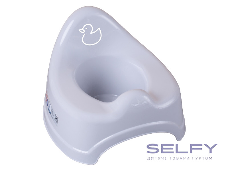 Горщик дитячий DUCK light gray, Фото 1