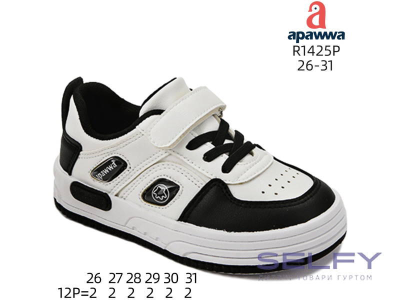 Кросівки дитячі Apawwa R1425P black 26-31, Фото 1