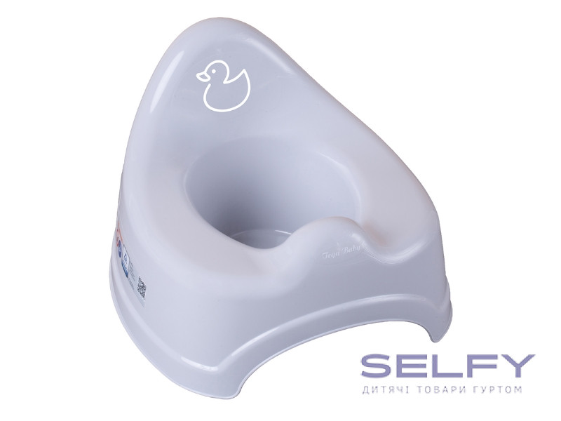 Горщик дитячий з музикою DUCK light gray, Фото 1