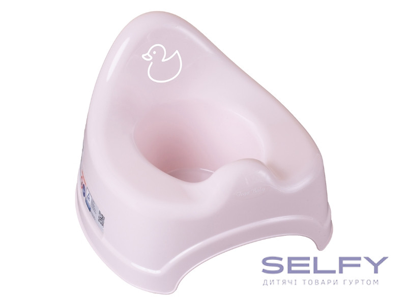 Горщик дитячий з музикою DUCK light pink, Фото 1