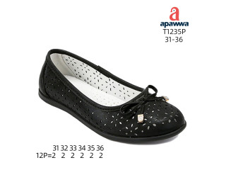 Балетки дитячі Apawwa T1235P black 31-36