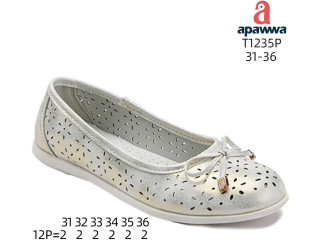 Балетки дитячі Apawwa T1235P white 31-36