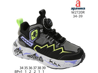 Кросівки дитячі Apawwa W2720R black-green 34-39