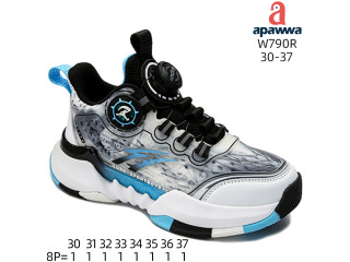 Кросівки дитячі Apawwa W790R black-blue 30-37