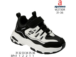 Кроссовки детские Apawwa W2730R black 31-36