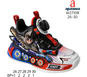 Кросівки дитячі Apawwa W2710R black-red 26-30