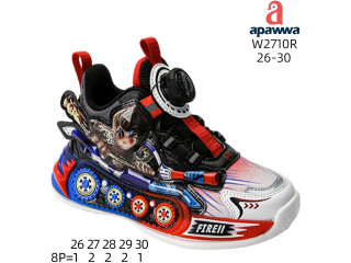 Кроссовки детские Apawwa W2710R black-red 26-30
