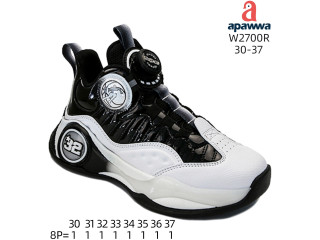 Кросівки дитячі Apawwa W2700R black-white 30-37