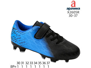 Футбольные бутсы детские Apawwa X2605R navy 30-37