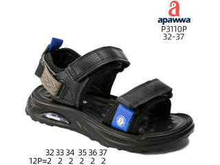 Босоніжки дитячі Apawwa P3110P black-blue 32-37