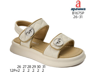 Босоніжки дитячі Apawwa B1675P beige 26-31