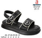 Босоніжки дитячі Apawwa B1675P black 26-31