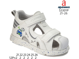 Босоніжки дитячі Apawwa S3301P white 21-26