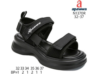 Босоніжки дитячі Apawwa N1370R black 32-37