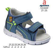 Босоніжки дитячі Apawwa S3300P blue 21-26