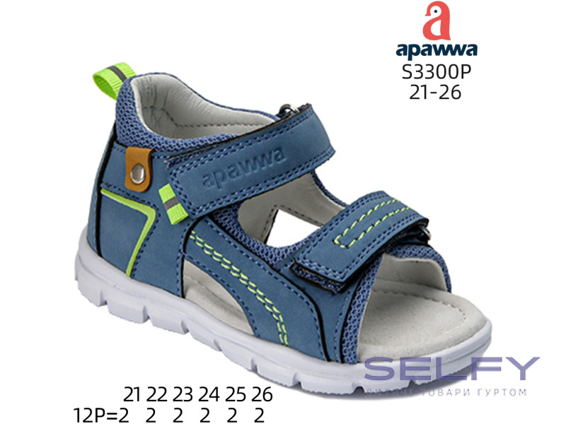 Босоножки детские Apawwa S3300P blue 21-26, Фото 1
