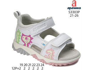 Босоніжки дитячі Apawwa S3303P white 21-26