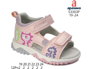 Босоніжки дитячі Apawwa S3303P pink 19-24