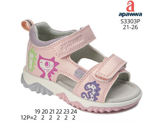 Босоніжки дитячі Apawwa S3303P pink 21-26