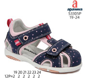 Босоніжки дитячі Apawwa S3305P navy-pink 19-24