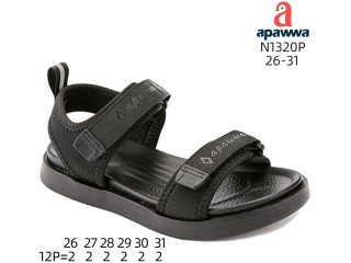 Босоніжки дитячі Apawwa P3110P black 32-37