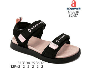 Босоножки детские Apawwa N1321P black-pink 32-37