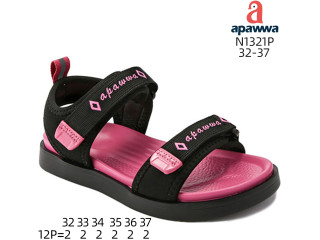 Босоніжки дитячі Apawwa N1321P black-fuchsia 32-37