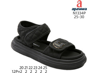 Босоніжки дитячі Apawwa N1334P black 25-30