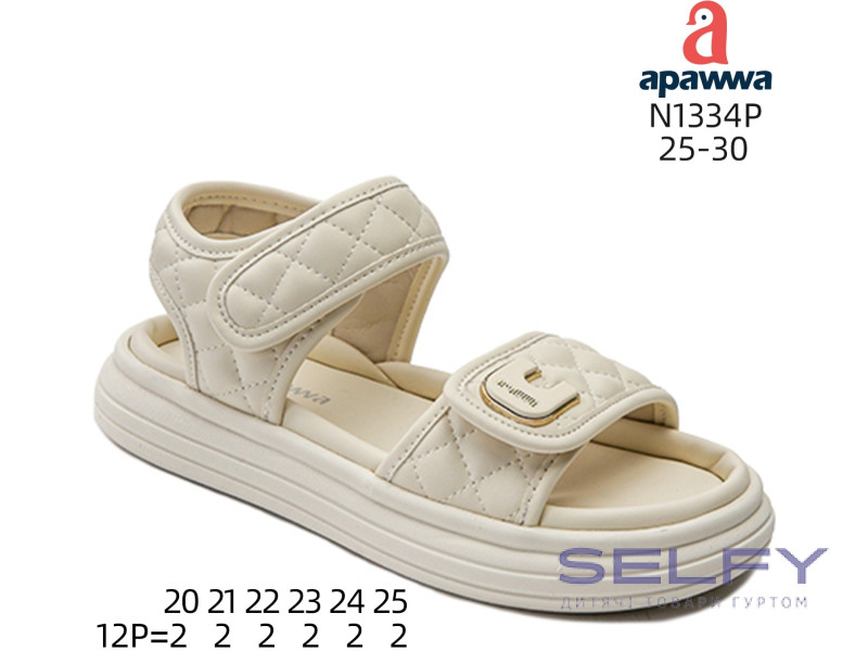Босоніжки дитячі Apawwa N1334P beige 25-30, Фото 1