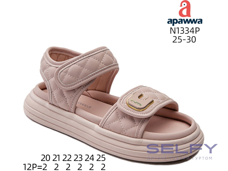 Босоніжки дитячі Apawwa N1334P pink 25-30, Фото 1