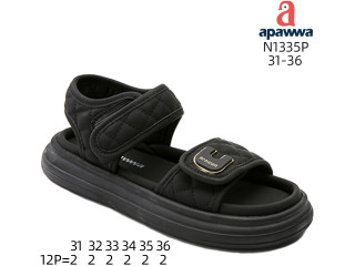 Босоніжки дитячі Apawwa P3110P black 32-37