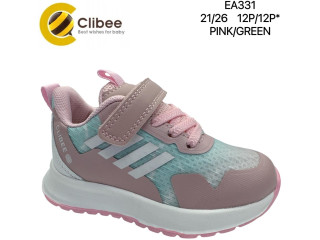 Кросівки дитячі Clibee EA331 pink-green 21-26