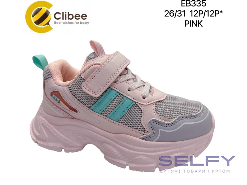 Кроссовки детские Clibee EB335 pink 26-31, Фото 1
