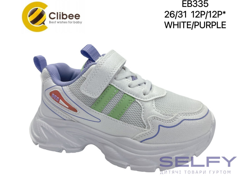Кросівки дитячі Clibee EB335 white-purple 26-31, Фото 1