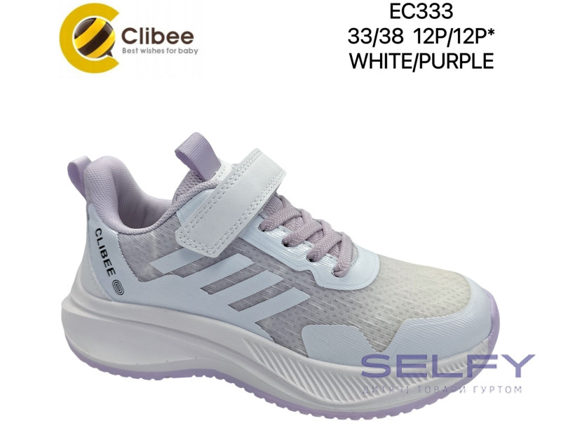 Кросівки дитячі Clibee EC333 white-purple 33-38, Фото 1