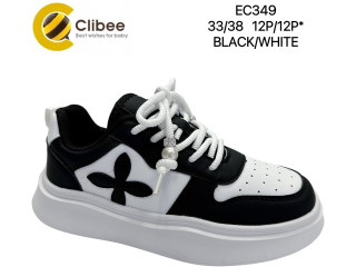 Кросівки дитячі Clibee EC349 black-white 33-38