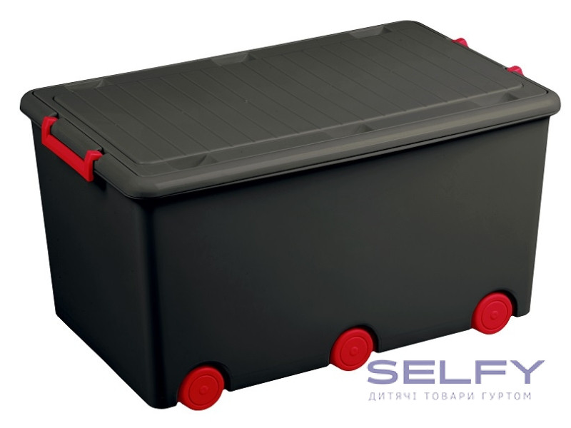 Контейнер для іграшок Tega Baby graphite red, Фото 1