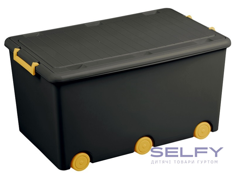 Контейнер для іграшок Tega Baby graphite yellow, Фото 1