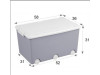 Контейнер для іграшок Tega Baby gray white, Фото 5